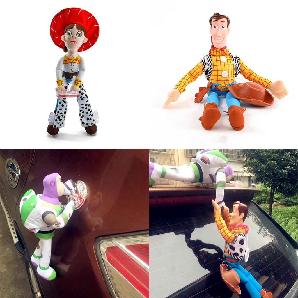 Soft And Adorable Plush Toy Story Woody And Buzz Car Doll Highly Similar To Cartoon Characters Perfect As A Car Pendant