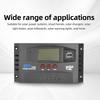 Solar Charge Controller 11V/11V Auto-Adaptive LCD Display with Dual USB Ports for Solar Panels and Batteries