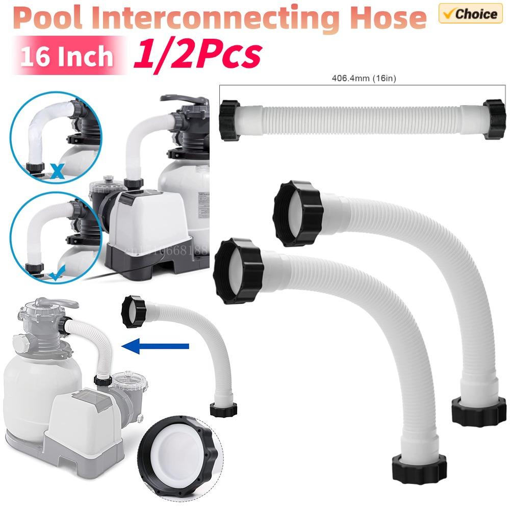 11535 Tuyau de Pompe de Piscine 16 Pouces Tuyaux de Piscine Tuyau d'Interconnexion pour Pompes Filtre Intex Systèmes d'Eau Salée pour Accessoires de Piscine Intex