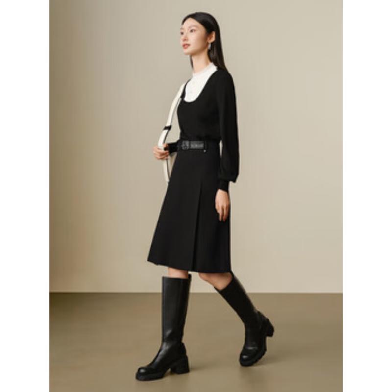 Jiu Zi Anna Co Elegant Wool Blend Knit Top