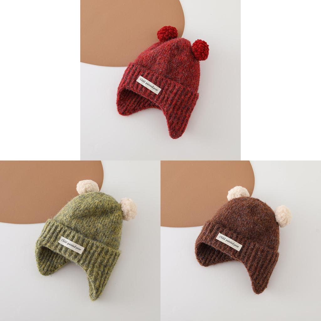 Baby Knit Hat Winter Warmth For Toddler Girls Boys With Earmuff Protection For Cold Weather
