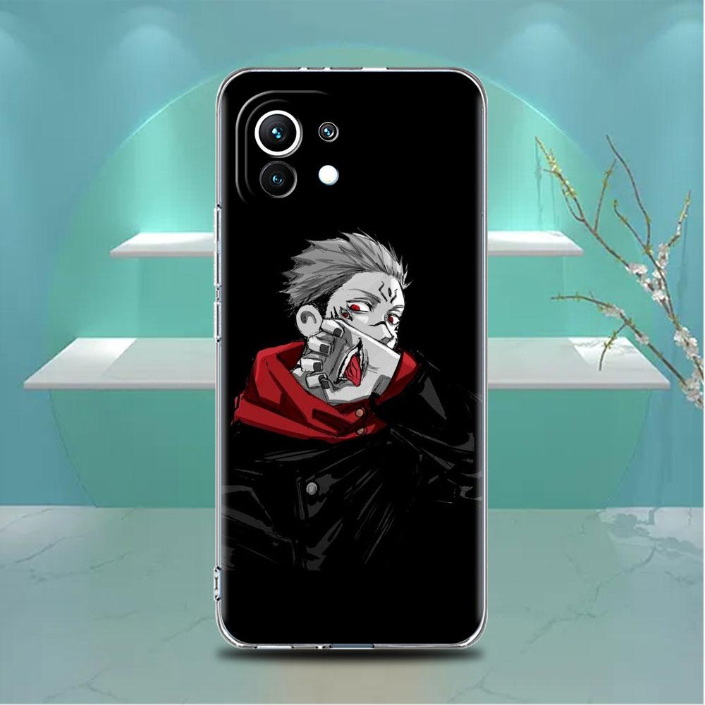 Cute Jujutsu Kaisen Anime Clear Case For Xiaomi Mi Poco X3 NFC M3 Pro F3 F1 11 Lite 12 Note 10 11T 9T Transparent Phone Cover