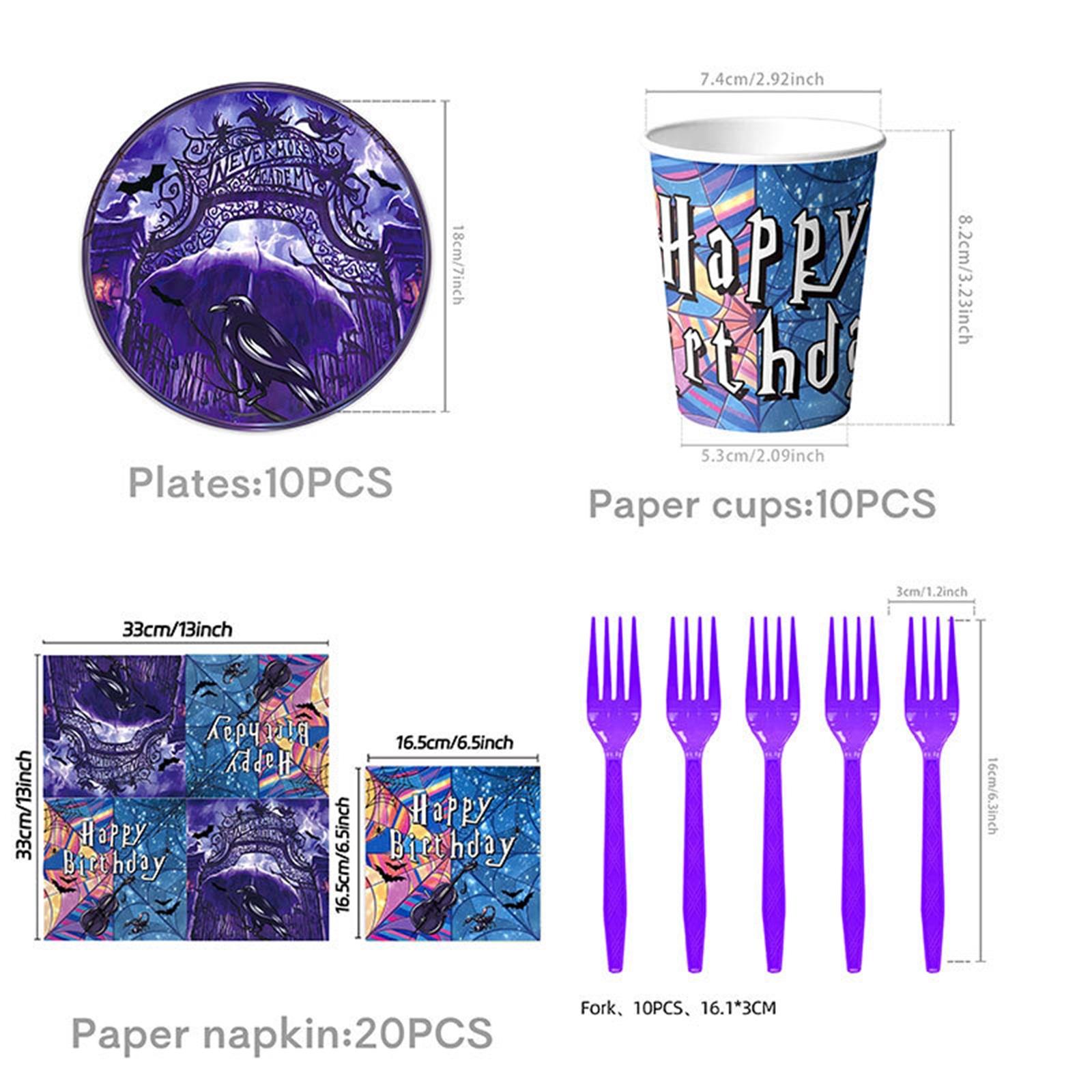 

Theme Birthday Party Decoration Set, First Birthday Party Atmosphere Props, Paper Plate Pull Flag Hanging Decoration Tableware Decoration One Size