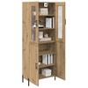Highboard in Artisan Oak Finish 69.5 x 34 x 180 cm Engineered Wood