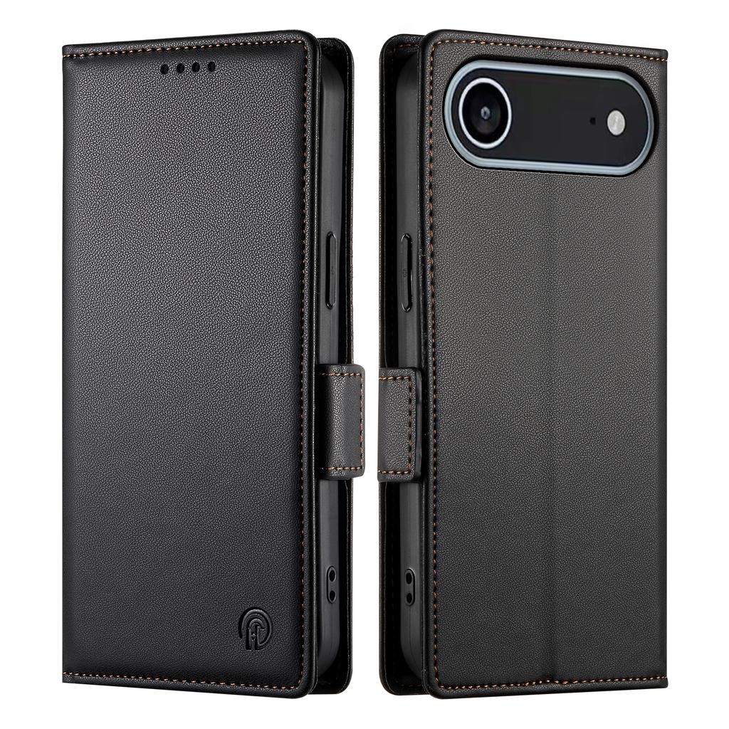 For iPhone 17 Air Stand Case PU Leather Wallet Phone Cover