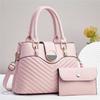 Pu Minimalist Tote Bag For Women With Large Capacity And Zipper Closure For Daily Use
