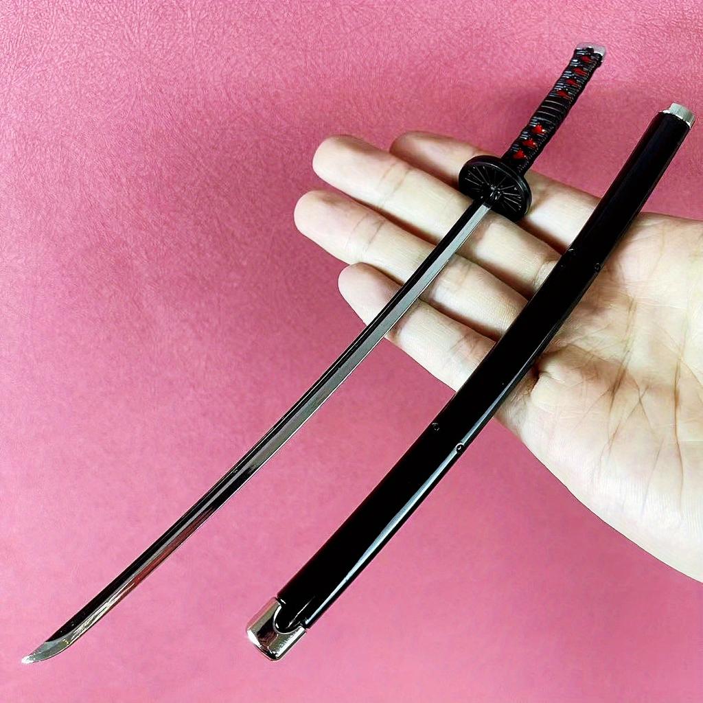 10inch Demon Slayer Katana Anime Kamado Tanjirou Ninja Knife Kimetsu No Yaiba Sword Mini Samurai Sabre Real Japanese Katana Plaything