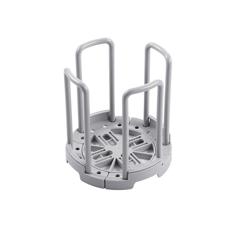 

Подставка для сушки посуды Полка для хранения посуды Регулируемый пластиковый держатель для тарелок Кухонный органайзер Аксессуары Подставка для сушки мисок серый