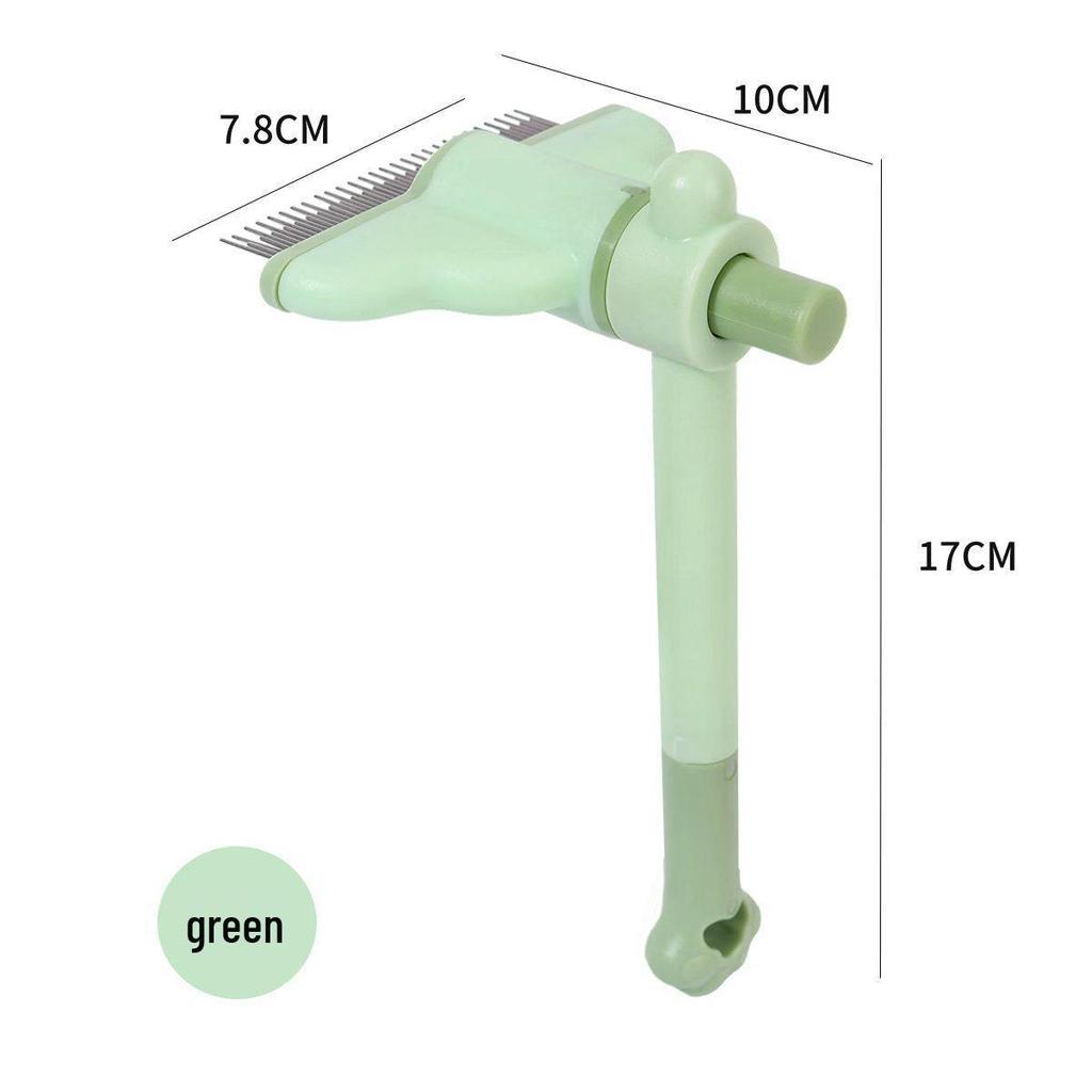 Tierhaarentfernung Stahlkamm für Katzen & Hunde - Ein-Knopf-Reinigungswerkzeug