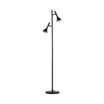 Metal Floor Lamp 2xGU10 Black IP20