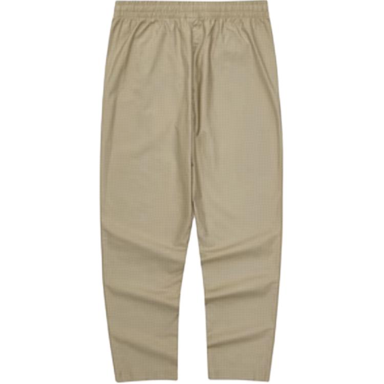 Skechers Solid Color Mid Waist Comfortable Straight Leg Casual Pants Men bottoms Rock-Beige L224M055-00V8