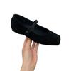 Jonmei for San retro suede word with shallow mouth Mary Jane female 2025 ballet little red shoes female