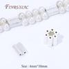 4x10mm 18K Gold Plated Magnetic Tube Beads For Jewelry,Multiple Rows Pearl Necklace Making DIY Accessories,Bracelet Spacer Beads