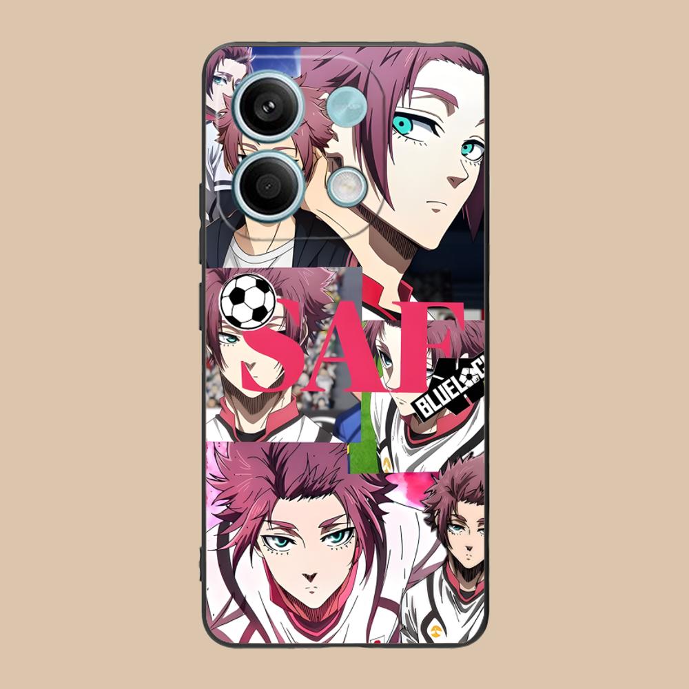 Blue Lock Itoshi sae Phone Case for POCO M7 M6 M5 M4 M3 X7 X6 X5 X4 X3 Pro GT 5G Colorful Printing Cover Luxury Pretty Cover