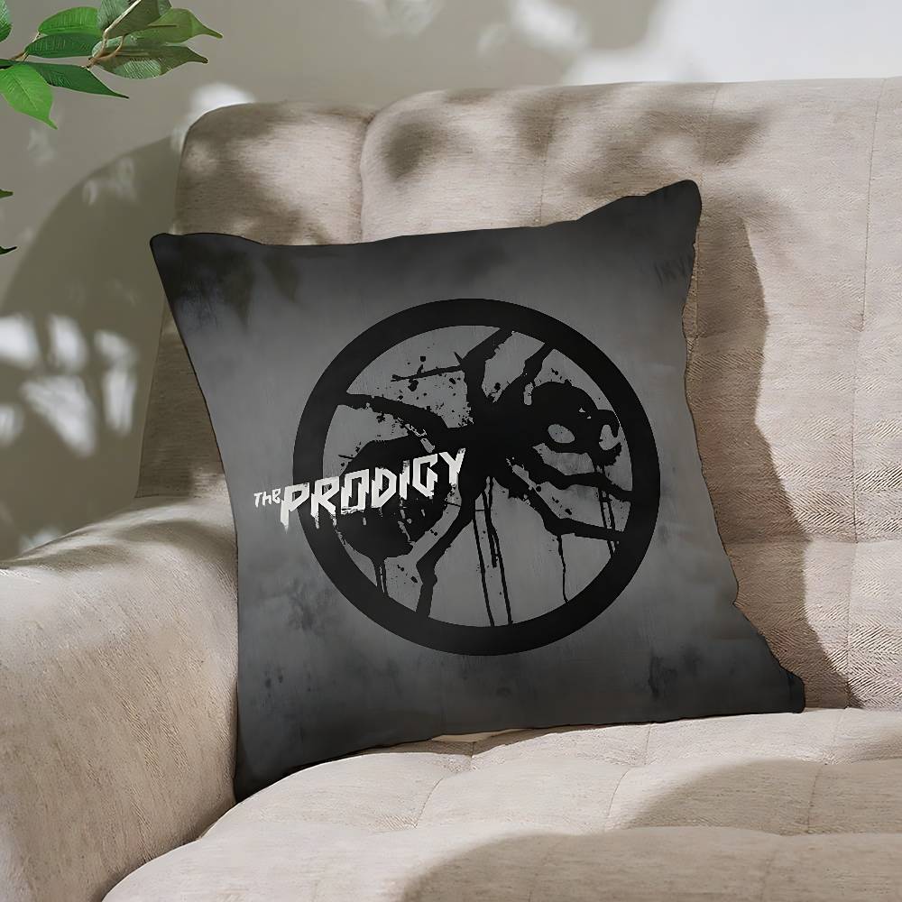 The P-Prodigy Artist Logo Pillow Case Throw Pillow Cover Nordic Vintage Style Cushion Covers Home Living Room Sofa Couch Seat