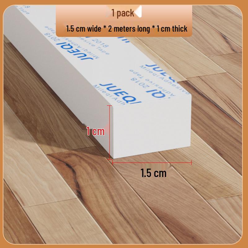 Samoprzylepny biały pasek z gumy piankowej: Uszczelka do drzwi i okien, amortyzująca, dźwiękoszczelna, podkładka antykolizyjna do urządzeń mechanicznych.