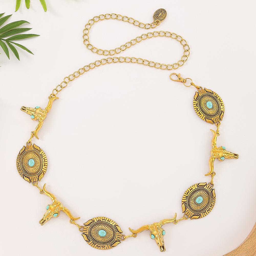 Γυναικεία Εθνικό Στυλ Αλυσίδα Μέσης Πεταλούδα: Μοντέρνα Μεταλλική Ζώνη για Φούστα ή Φόρεμα