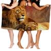 Home bath towels for the body towels bathroom quick drying microfiber beach towel Oil painting style man large sports towel