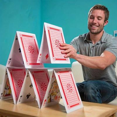 4Volte Super Grandi Giganti Jumbo Carte da Gioco Mazzo Completo Novità Poker Forniture per Feste di Anniversario di Matrimonio, Forniture per Feste di Compleanno