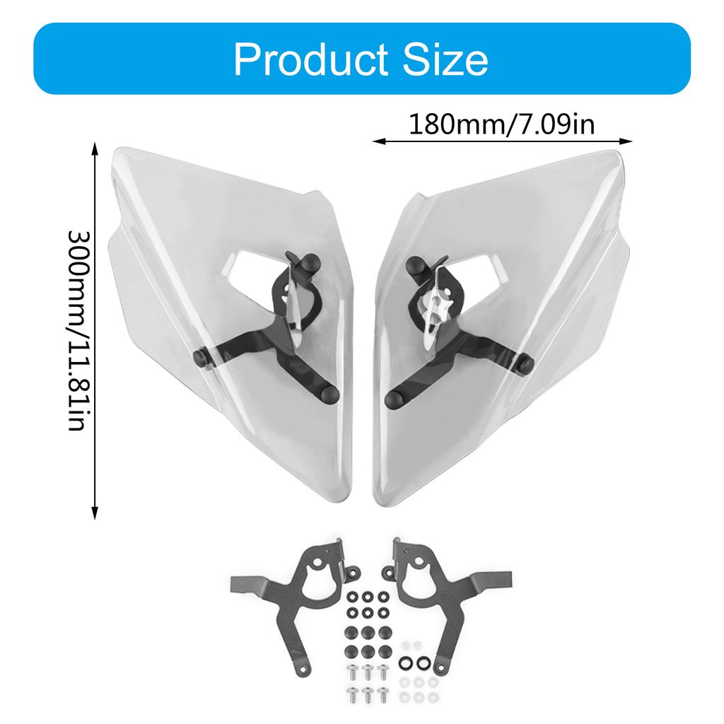 Turn Signal Windshield Deflectors Spoiler Extension Panels Aerodynamic Wind Guard for R1200GS LC 2013-2019 Bikes 1 Pair