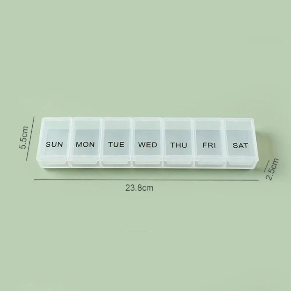 Hot New Weekly Large 7 Day 7 Grids Premuim Pill Case Organizer Box Storage Container for Vitamin Medicine Supplements Fish Oil
