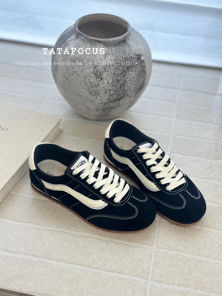 Leather casual sports Forrest Gump training shoes women's 2025 new soft-soled comfortable board shoes red retro low-top tide