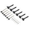 Artudatech 6 Ignition Coils+Connectors+Spark Plug UF487 90919-02251 For Toyota Sienna 3.5L