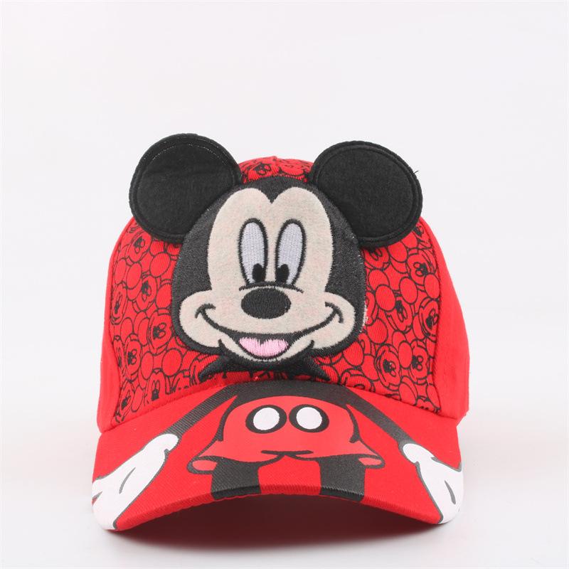 Disney Princess and Mickey Minnie Baseball Cap Sun Protection Breathable Knitted Sun Hat Outdoor Casual Style Crochet Baseball Cap
