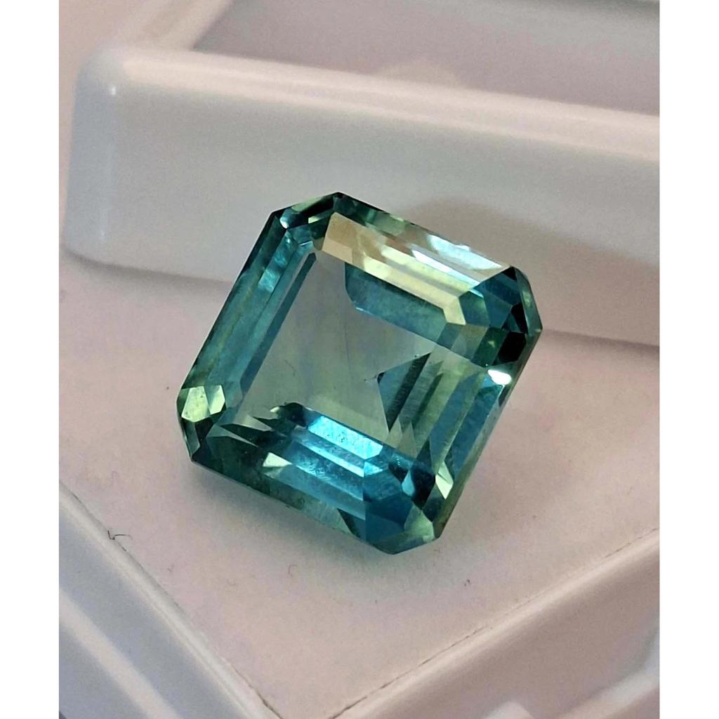 Stunning Paraiba Tourmaline Natural Asscher Cut 10-12 Ct Certified Gemstone