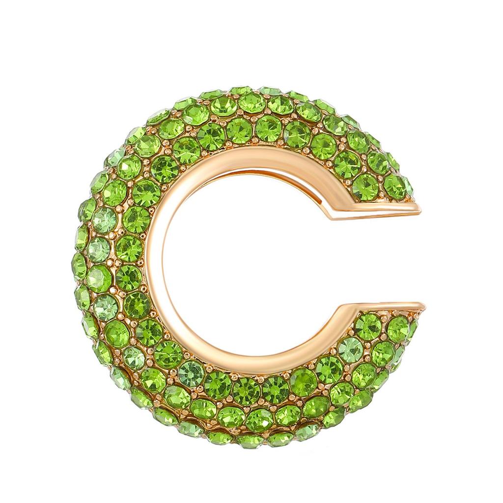 European & American Popular C-shaped Rhinestone Ear Cuff Earrings, No Piercing Needed for Women
