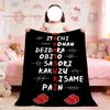 N-Naruto Rote Wolke A-Akatsuki Decke Für Weiche Überwurfdecke für Picknick Bett Sofa Zuhause Schlafzimmer Gemütlich Warm Bequem