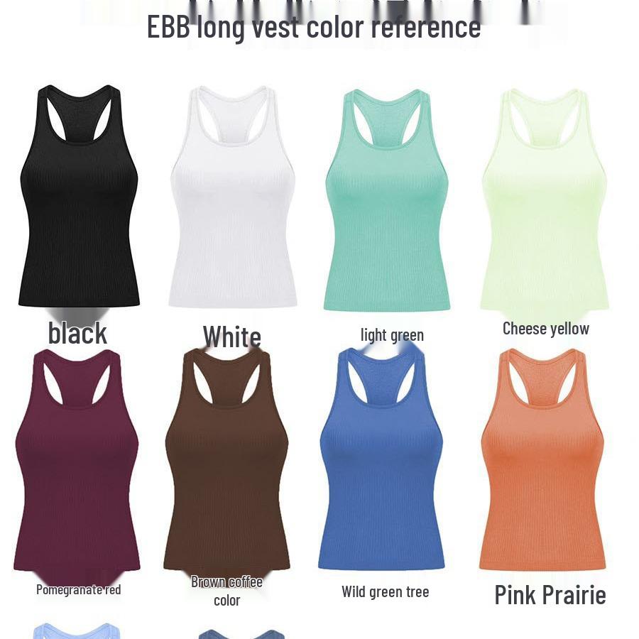 Ebb Women's Racerback Yoga Tank Top with Chest Pads