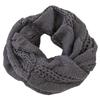 Thickened Knitted Scarf Solid Color Warm Scarves Simple Wool Bib  Men