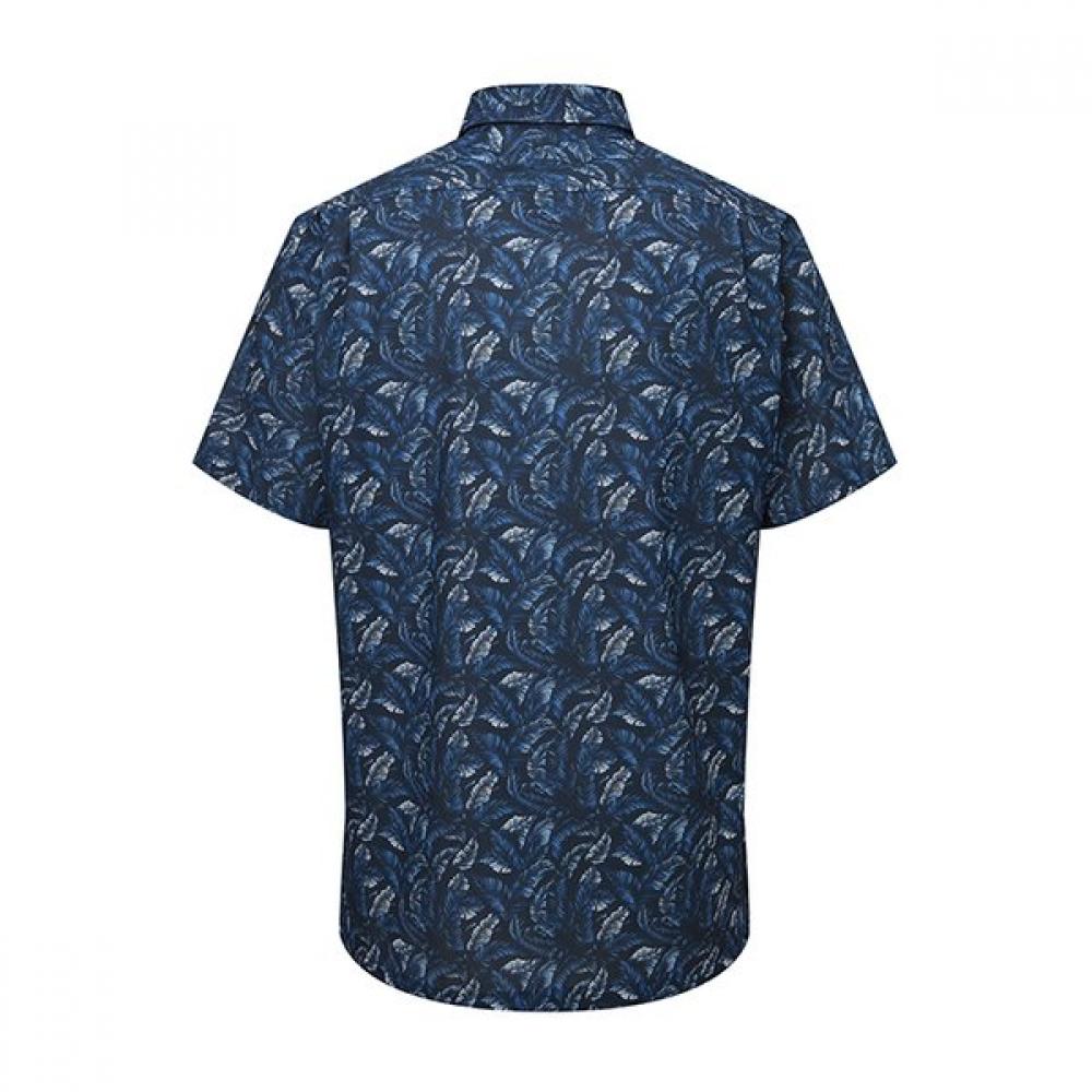 RENOMA Regular Fit Plant Print Mesh Ss Shirt [rpusg1272 Ny]
