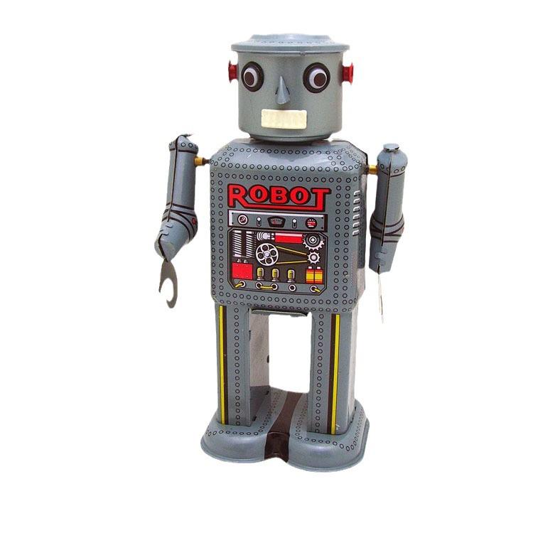 MS646 Tinplate Mechanical Robot Adult Collectible - Creative Gift Tin Toy