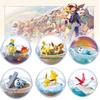 Charming Pokemon 6pcs Poke Ball Toy Doll Models For Unique Tabletop Decoration