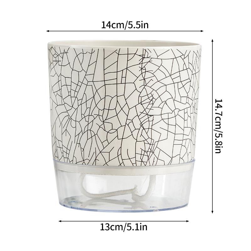 Double Layer Flowerpot Self-Watering Planters Minimalist Hydroponic Flower Pot Succulent Pots Home Decor Gardening Supplies
