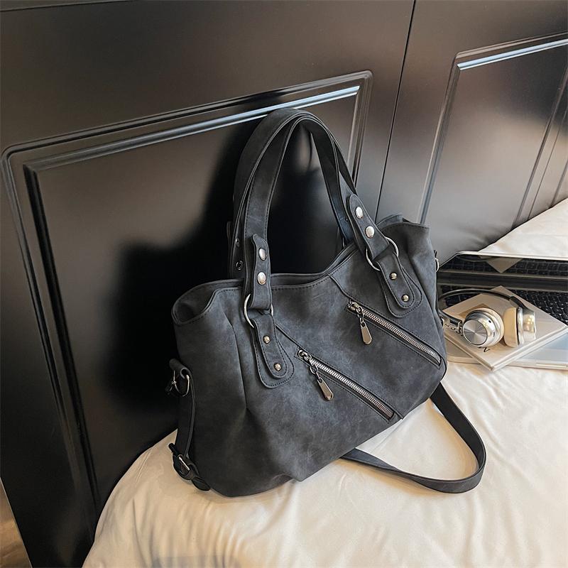 Enkel och färgglad tygväska för damer, trendig axelväska, flerfackig axelväska för vardagsbruk, lämplig för dagligt bruk och shopping