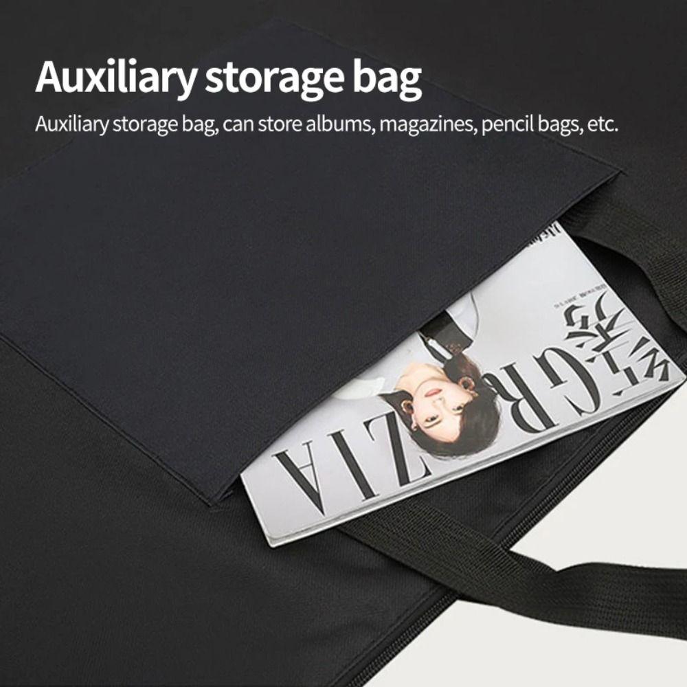 With Zipper Handle Art Portfolio Bag Large Capacity Drawing Board Holder  Artist