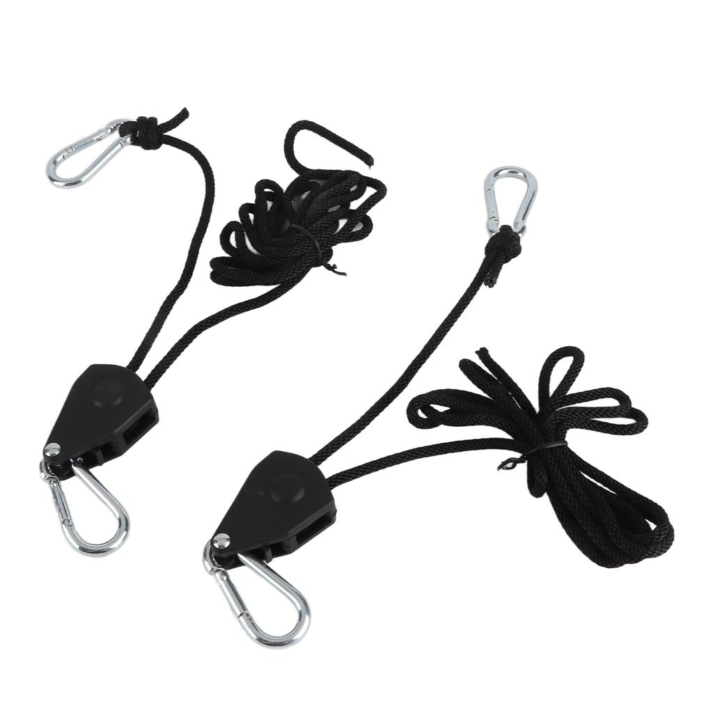 2Pcs Rope Hangers Strong Load Bearing Capacity Lightweight Portable Tent Adjustable Rope Buckle for Outdoor