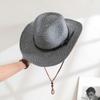Multiuse Panama Straw Sun Hat with Roll Brims Breathable Hat For Enhancing Sunshade Great For Various Occasion Outfit  Tibet