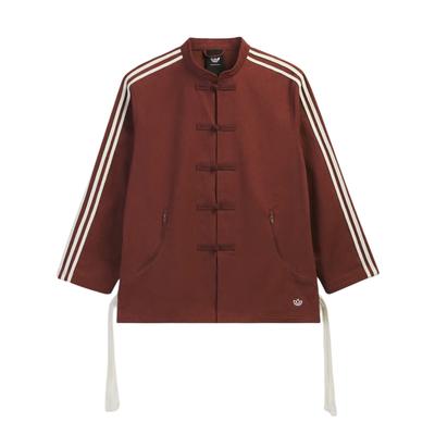 adidas Jachetă de trening Originals X CLOT De Edison Chen Stil Chinezesc Nou Anul Nou Guler Înalt Jachetă cu Mânecă Lungă în Dungi Jachete Unisex KD4031
