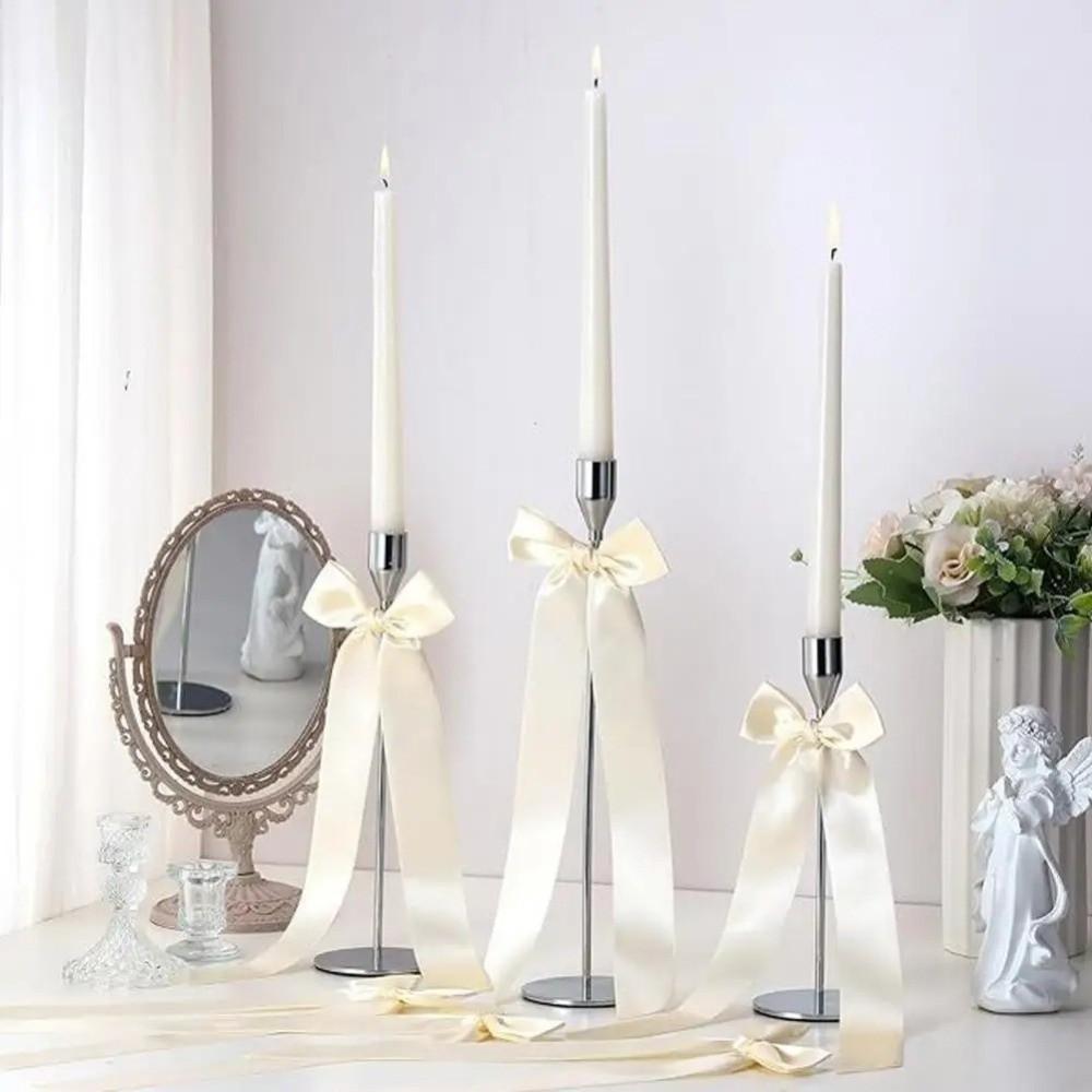 12 Stück DIY Schleife Kerzenhalter Deko Tragbar Vielseitig Hochzeitsdekorationen