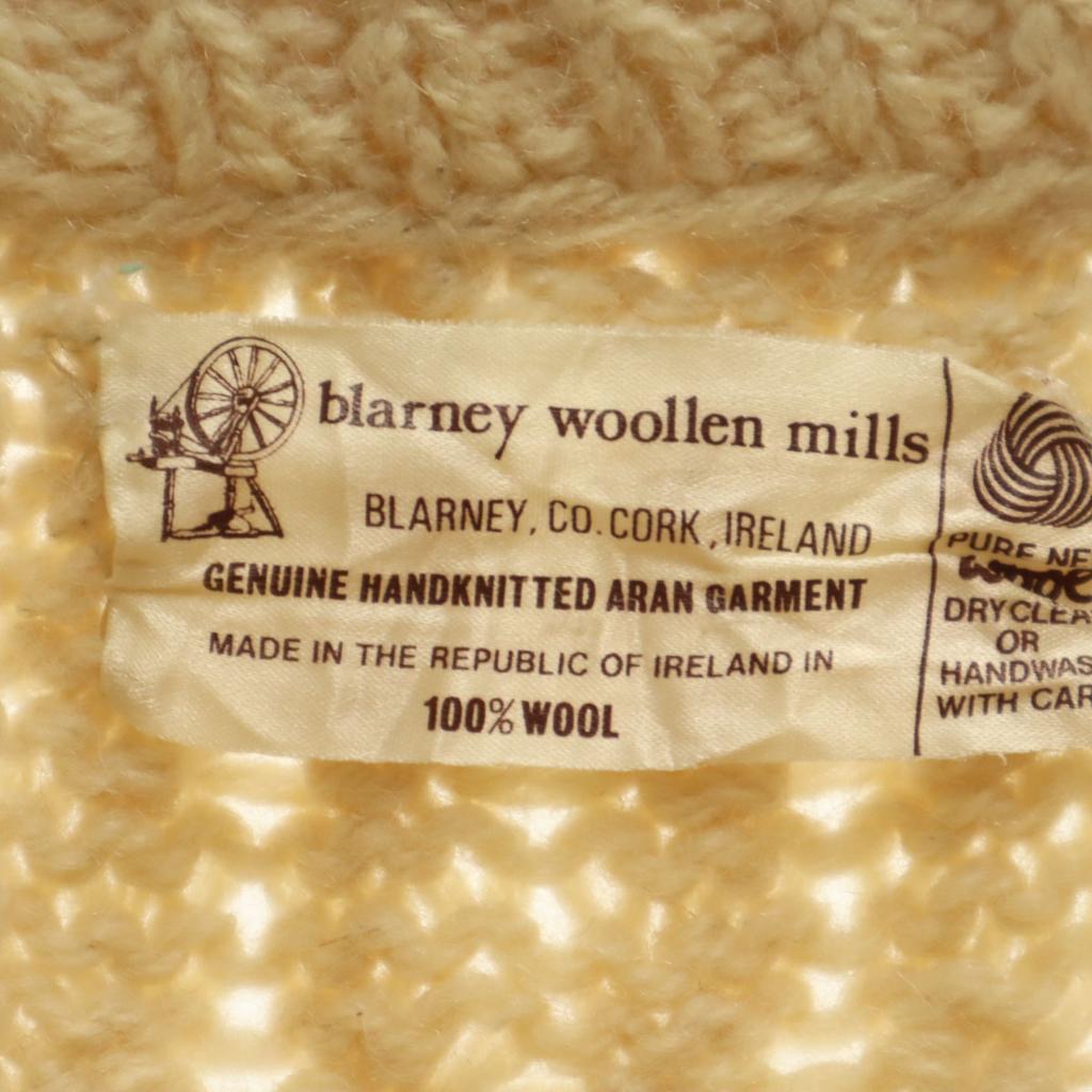 Blarney Woollen Mills 90er Made in Ireland Alter Langarm Fischerpullover Damen Gebraucht
