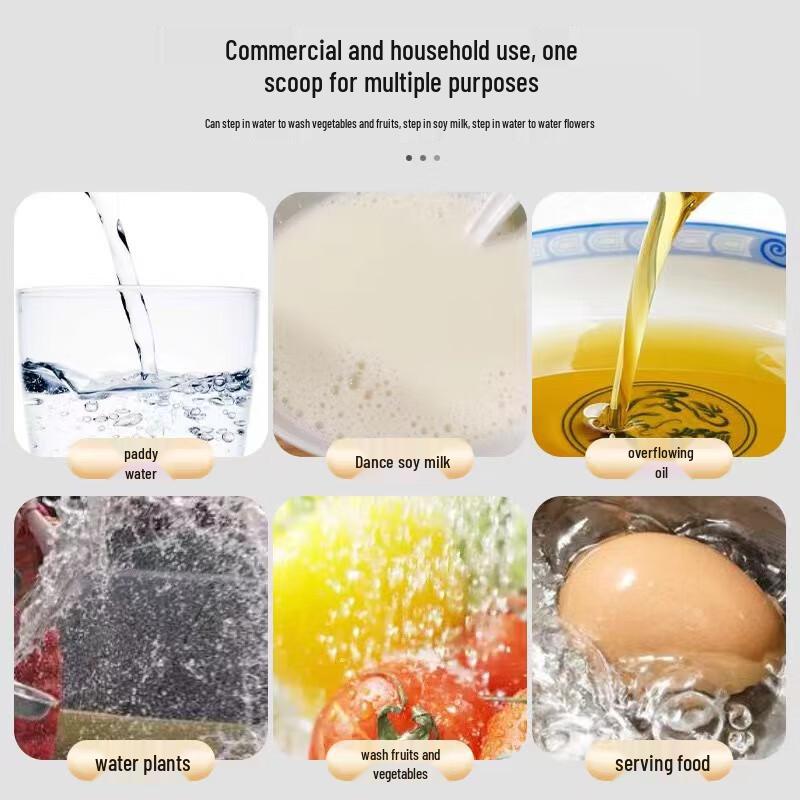 BUMANCHUN Thickened Stainless Steel Commercial Soup Ladle Set (2-Pack)