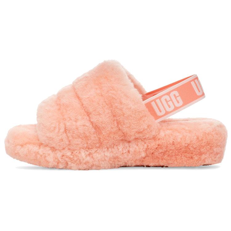 UGG FLUFF YEAH Slide Stylish Sandal Women's Beverly Pink 1095119-BYPN