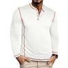 Men's Long Sleeve Shirt Color Block Casual T-Shirt Basic Undershirt