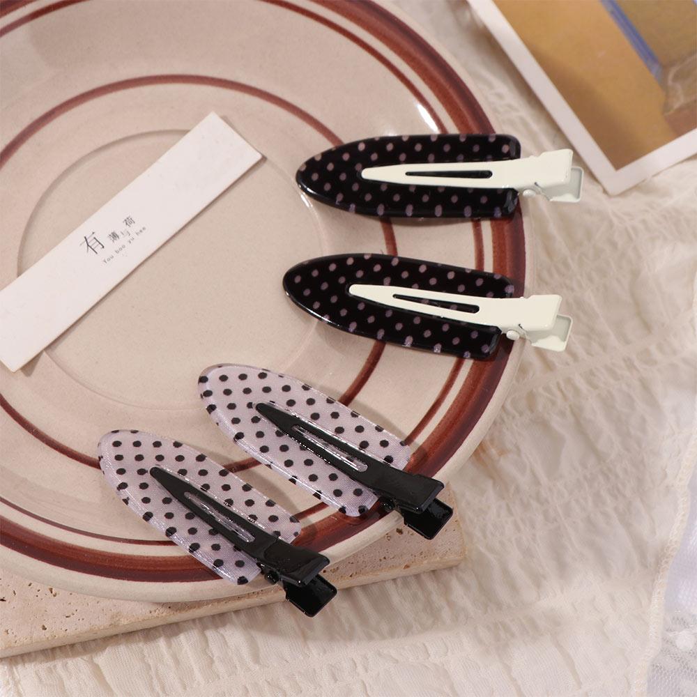Polka Dot Seamless Hairpin Elegant Hair Styling Accessories Lightweigh Acrylic Hair Clips Wedding