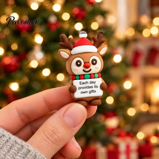 Mini Christmas Figurines 50Pcs Figurines, Santa Snowman Elf Gnome Ornaments, Gingerbread Man Deer Emotional Gift Bag Fillers for Holidays Support