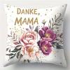 Home Decor Floral DANKE MAMA Cushion for Mom Pattern Cushion Cover Suitable for Sofa Bedroom Car Pillow Cover